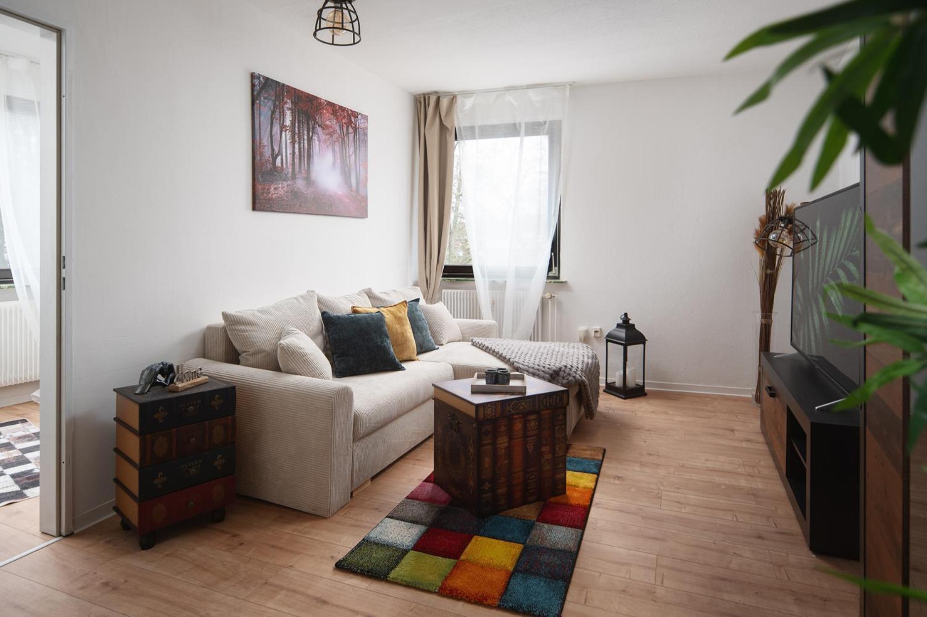 1-4 Gaeste Wohnung W-Lan, Netflix, Amazon, Parken, Arbeitsplatz, 24H Check In ,Vollausgestattet Kueche, Handtuecher Seife U,V,M Fuer Geschaeftsreisende, Paare, Familien , Datteln Buitenkant foto